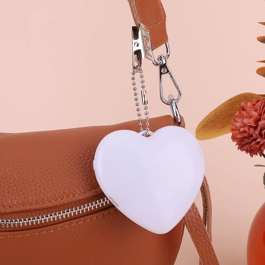 Heart Shape Purse Light with Automatic Sensor Mini LED Bag Light with Clip Bag Hanging Night Light for Friends Gift